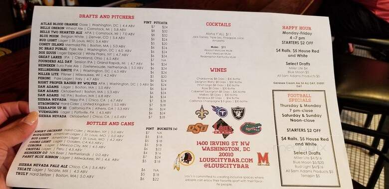 Lou's City Bar - Washington Dc, DC