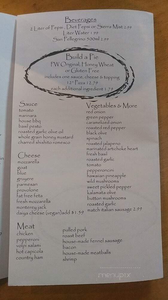 PW Pizza - St Louis, MO menu_pic