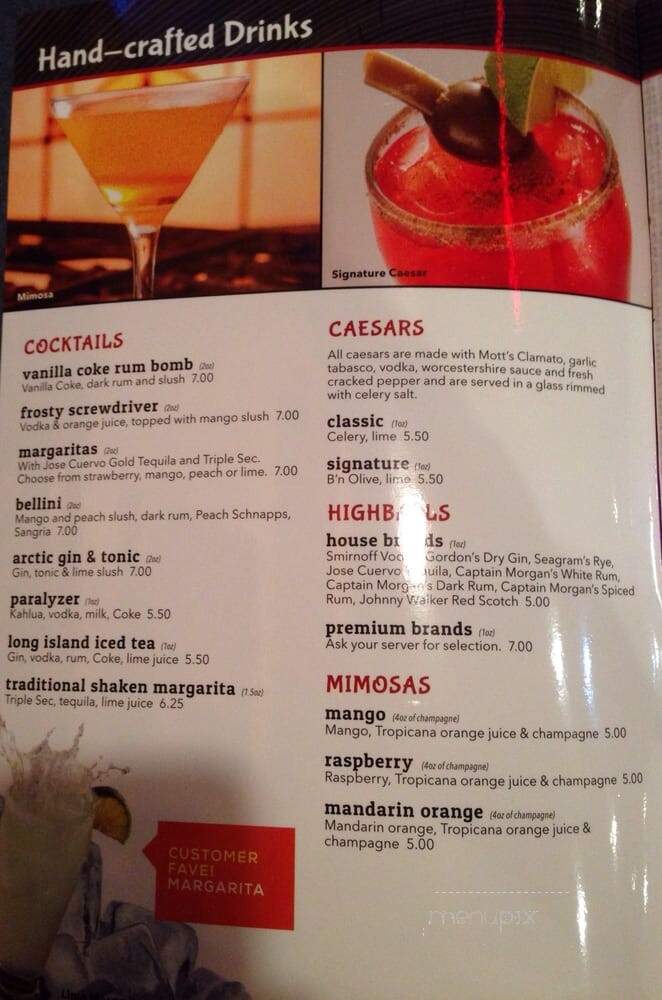 Ricky's All day grill - Edmonton, AB menu_pic