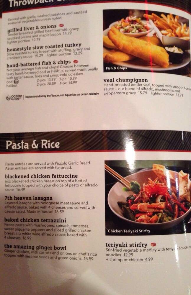 Ricky's All day grill - Edmonton, AB menu_pic