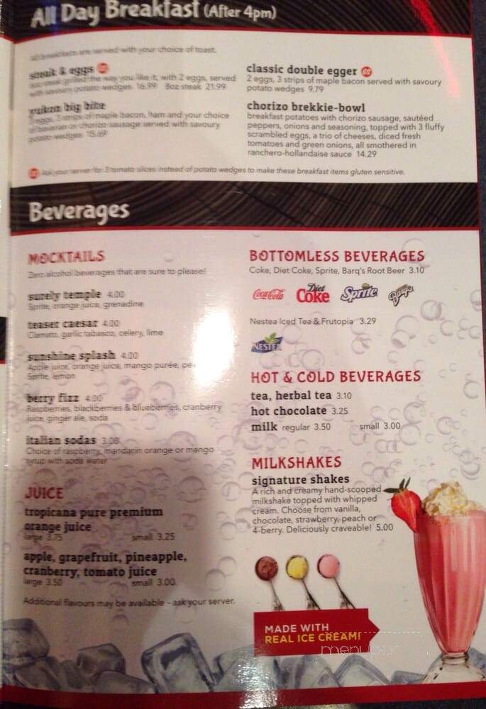 Ricky's All day grill - Edmonton, AB menu_pic