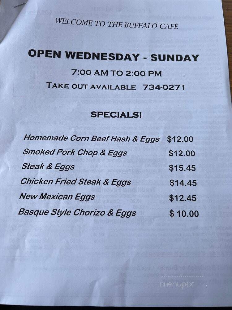 Clearwater Cafe - Wood Buffalo, AB menu_pic