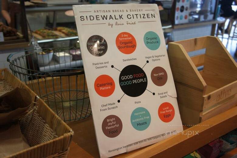 Sidewalk Citizen Bakery - Calgary, AB menu_pic