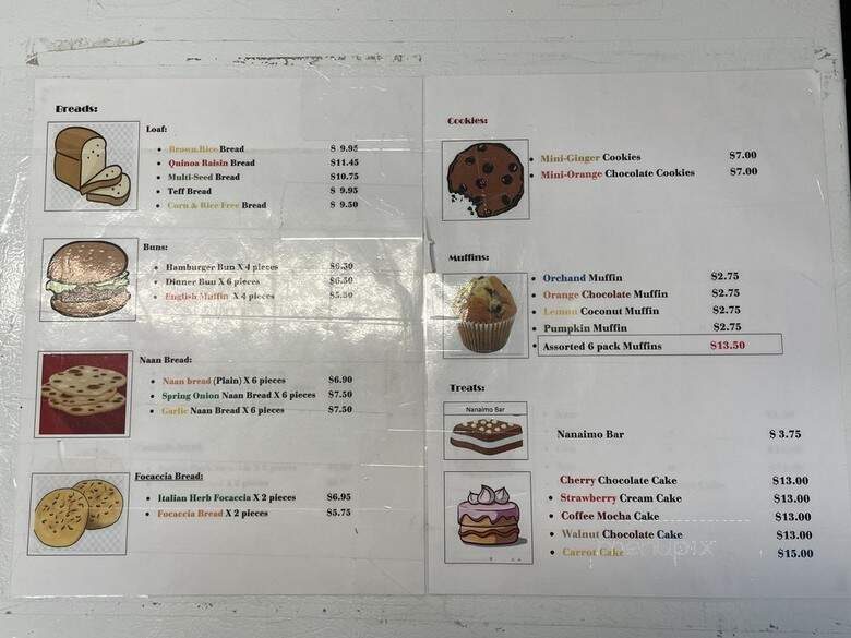 Earth's Oven - Calgary, AB menu_pic