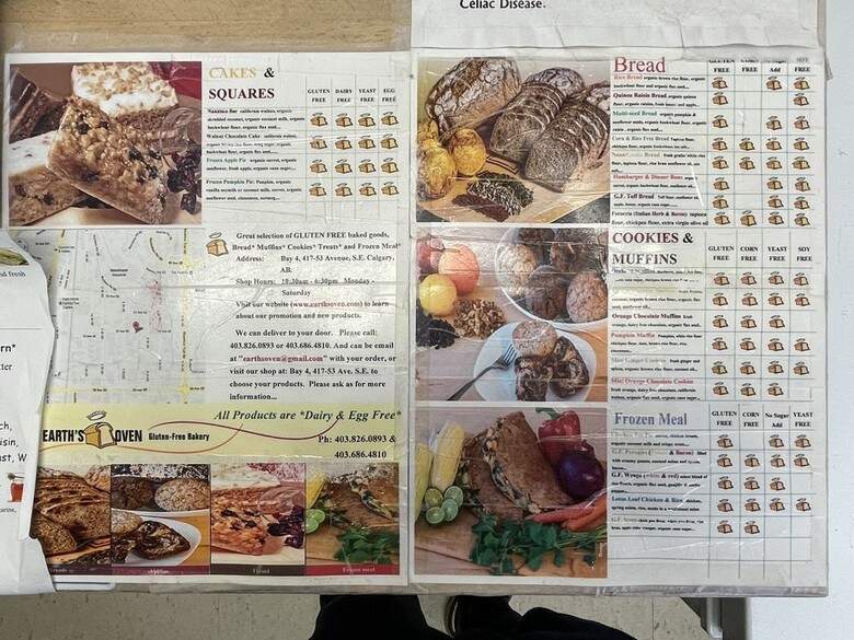 Earth's Oven - Calgary, AB menu_pic