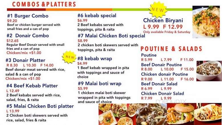 Mac T donair - Edmonton, AB menu_pic