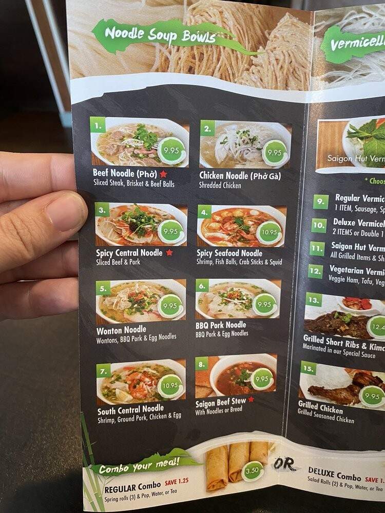 Saigon Hut - Edmonton, AB menu_pic