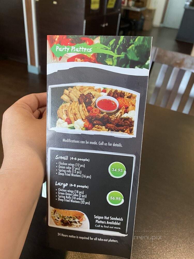 Saigon Hut - Edmonton, AB menu_pic