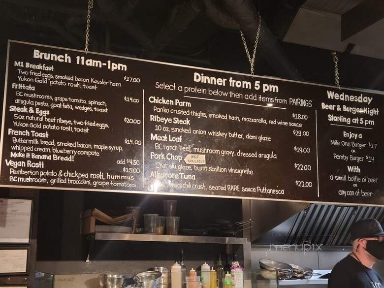Mile One Roadside Cafe Base Camp - Pemberton, BC menu_pic