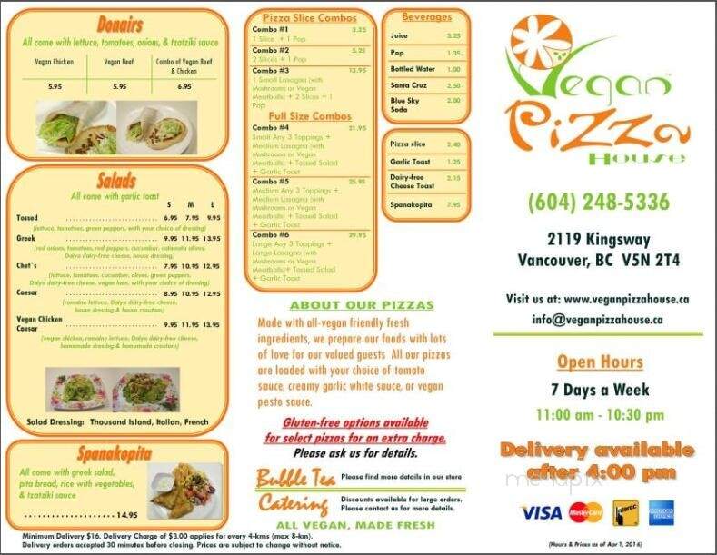 Vegan Pizza House - Vancouver, BC