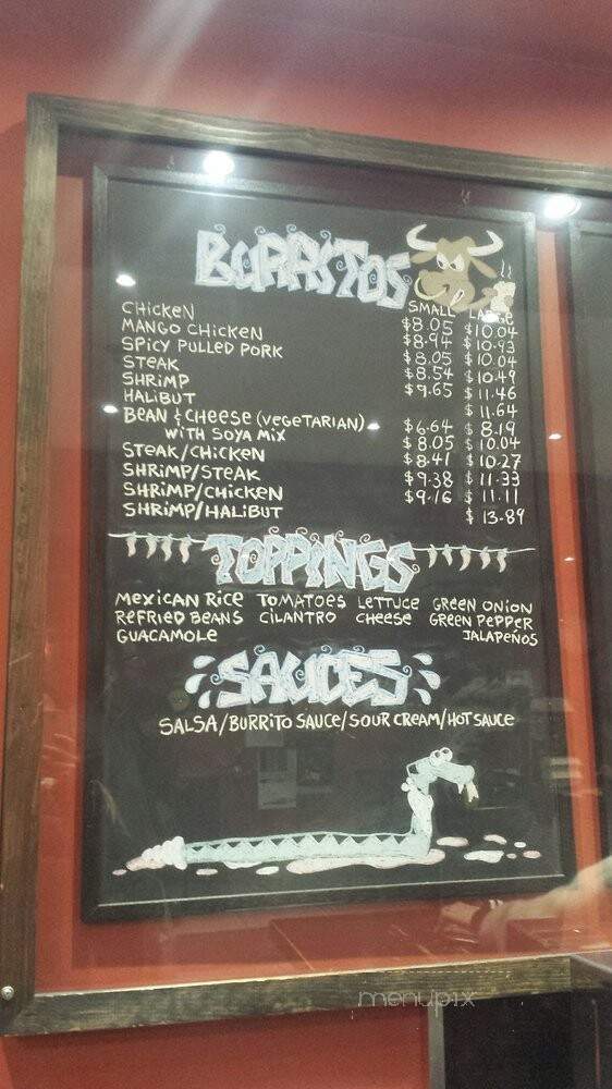 Burrito Bandidos - Toronto, ON menu_pic