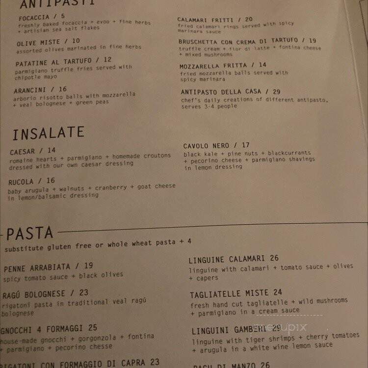 Balsamico - Toronto, ON menu_pic