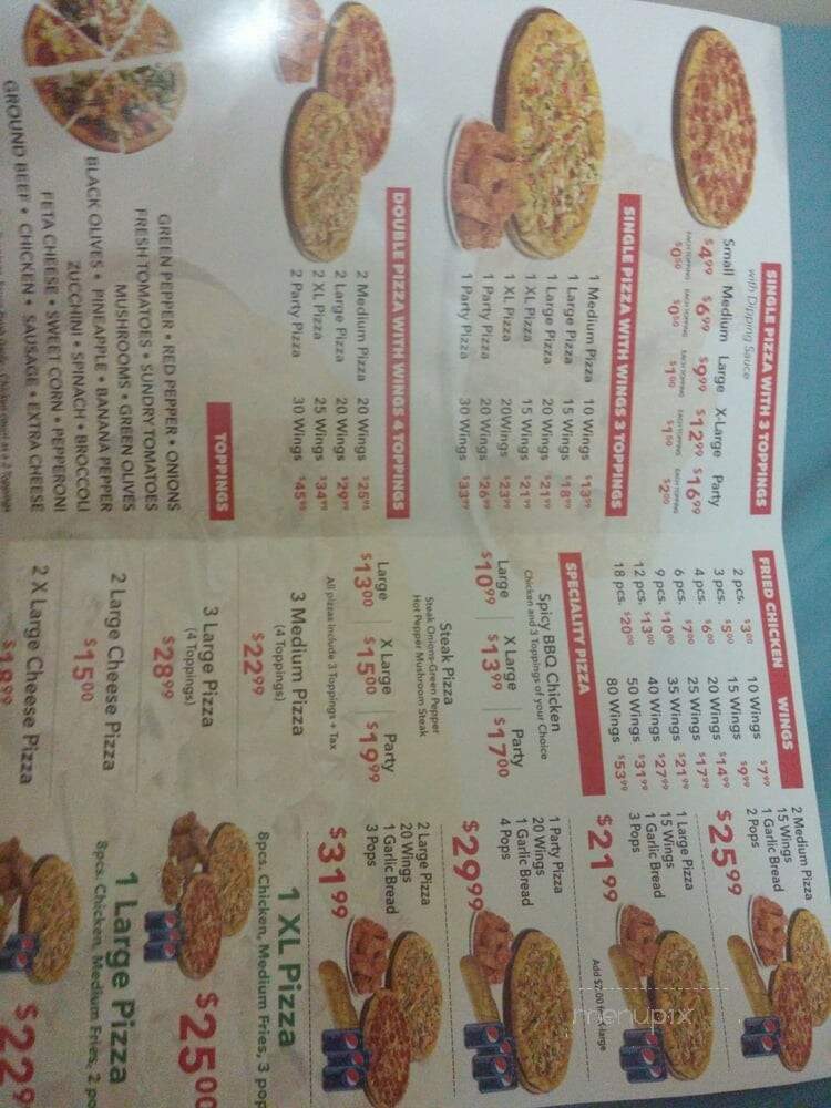 Pizza 786 - Markham, ON menu_pic