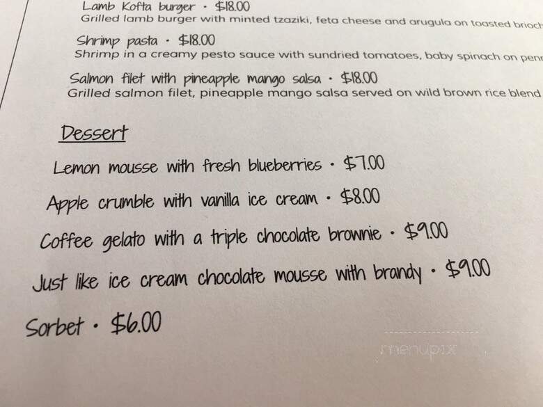 Pot au Feu - Wakefield, QC menu_pic