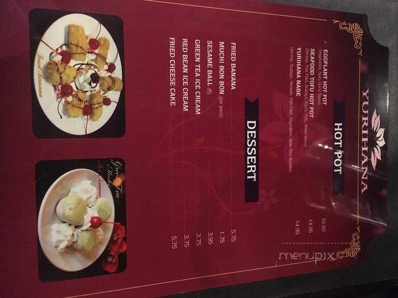 Yurihana Sushi Bar and Pan-Asian Cuisine - Boulder, CO menu_pic