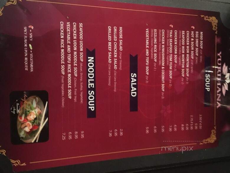 Yurihana Sushi Bar and Pan-Asian Cuisine - Boulder, CO menu_pic