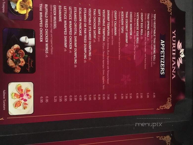 Yurihana Sushi Bar and Pan-Asian Cuisine - Boulder, CO menu_pic