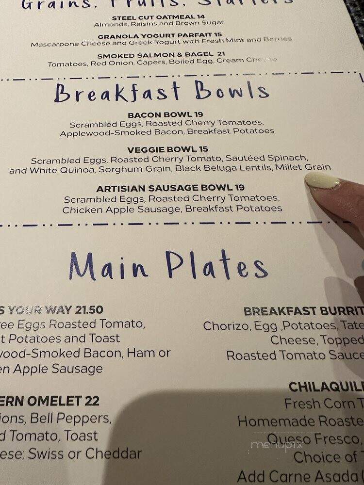 Mix Restaurant - Anaheim, CA menu_pic
