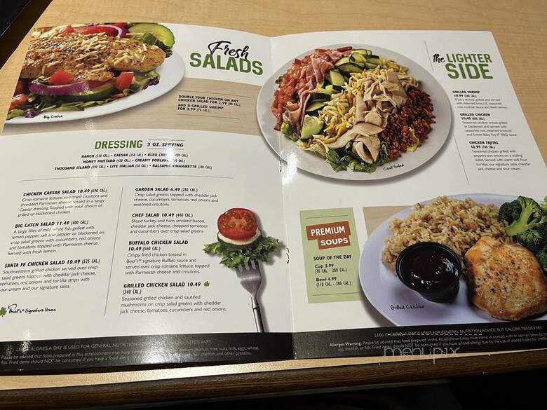 Beef O'Brady's - Louisville, KY menu_pic