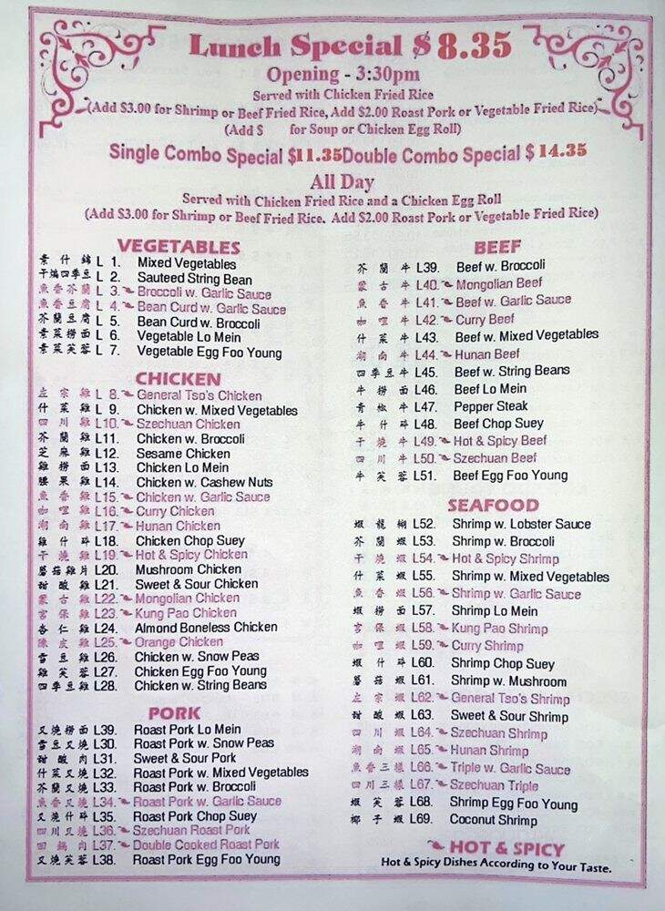 China City - Oak Park, MI menu_pic