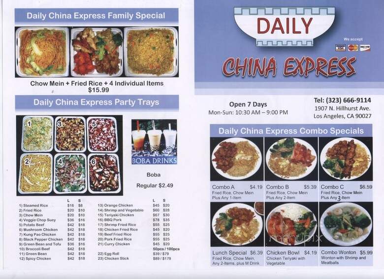 China Express - Los Angeles, CA menu_pic