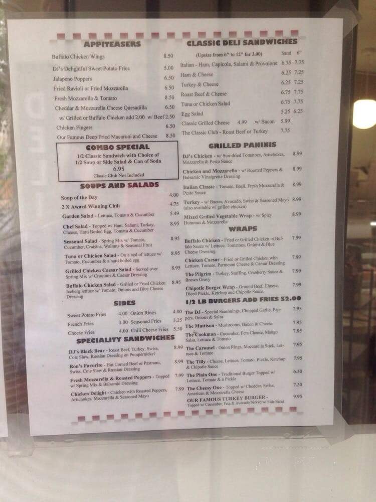 DJs Delights - Asbury Park, NJ menu_pic