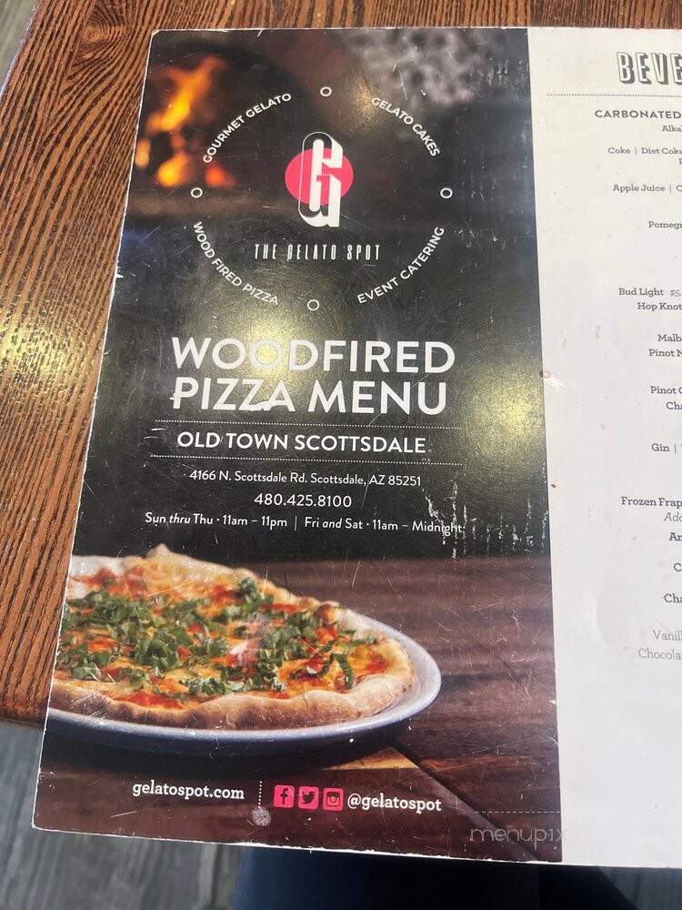 Gelato Spot - Scottsdale, AZ menu_pic