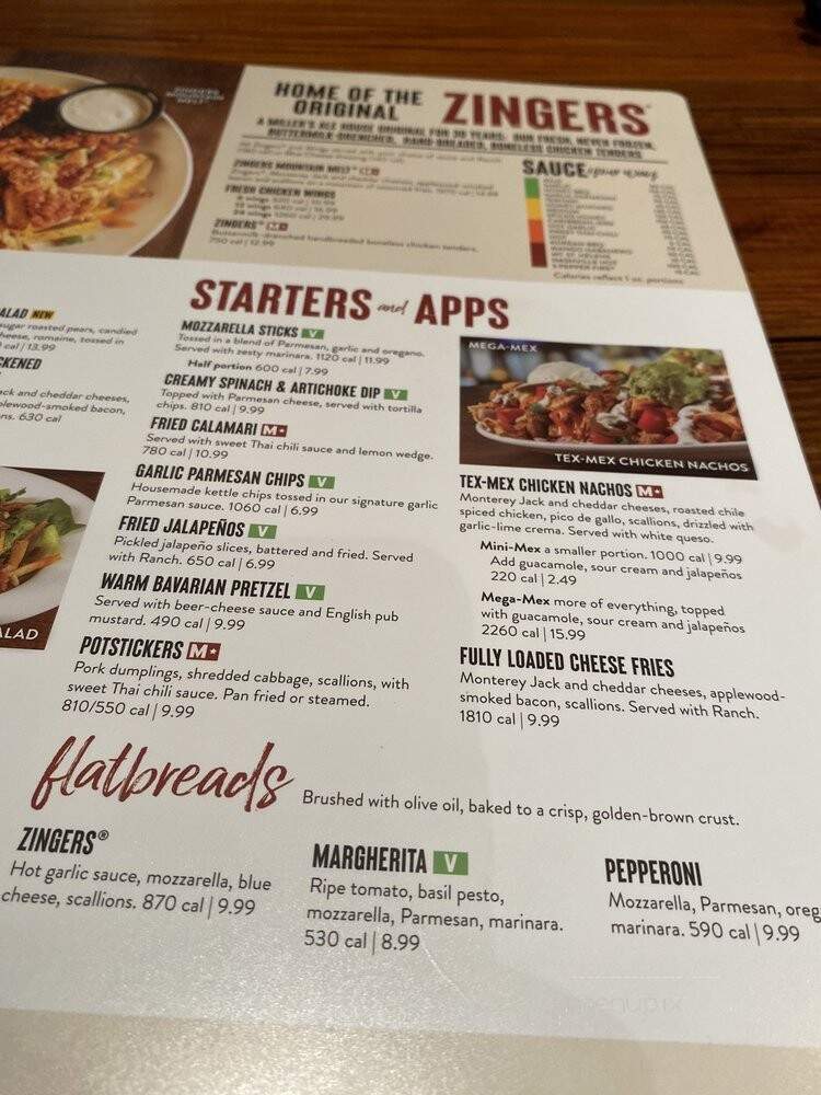 Millers Jacksonville Ale House At Regency - Jacksonville, FL menu_pic