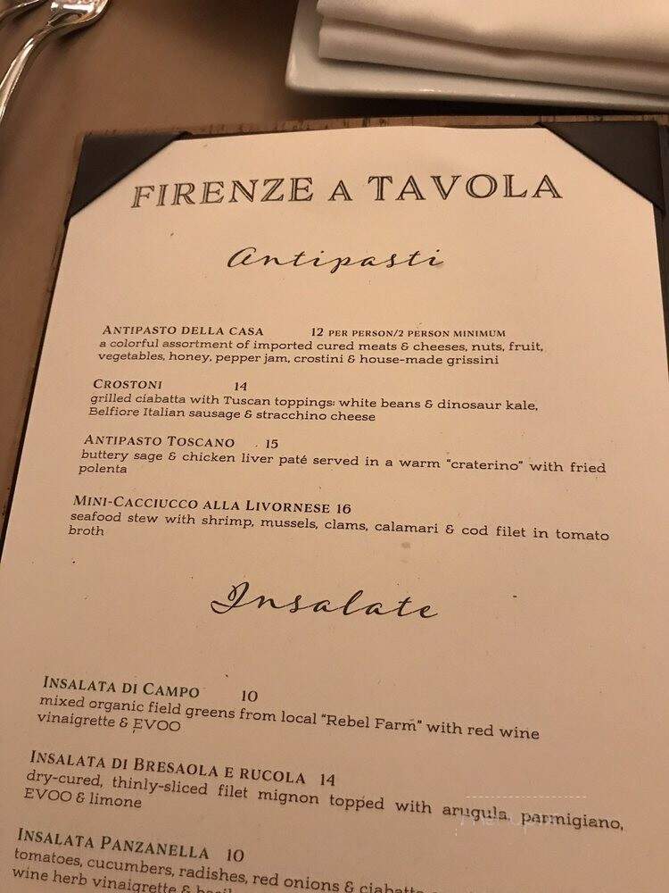 Firenze A Tavola - Denver, CO menu_pic