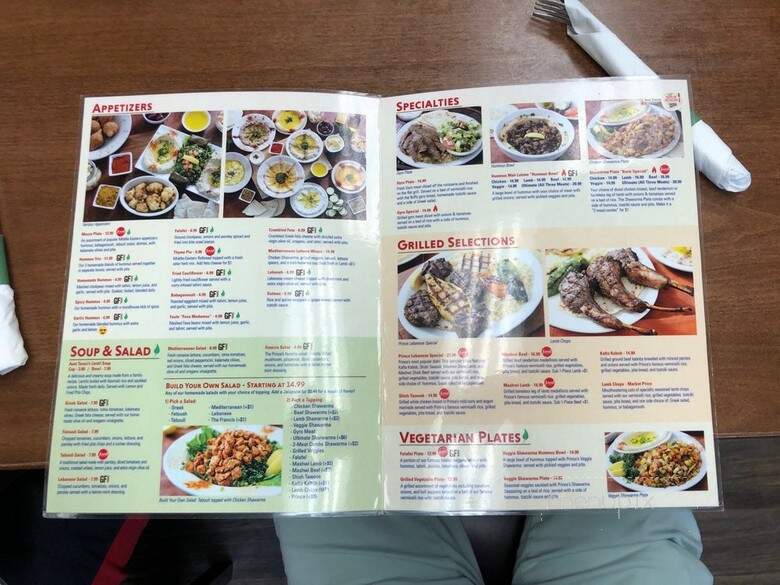 Prince Lebanese Grill - Arlington, TX menu_pic
