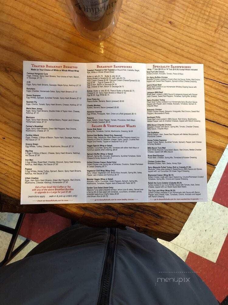 D's Soul Full Cafe - Hoboken, NJ menu_pic