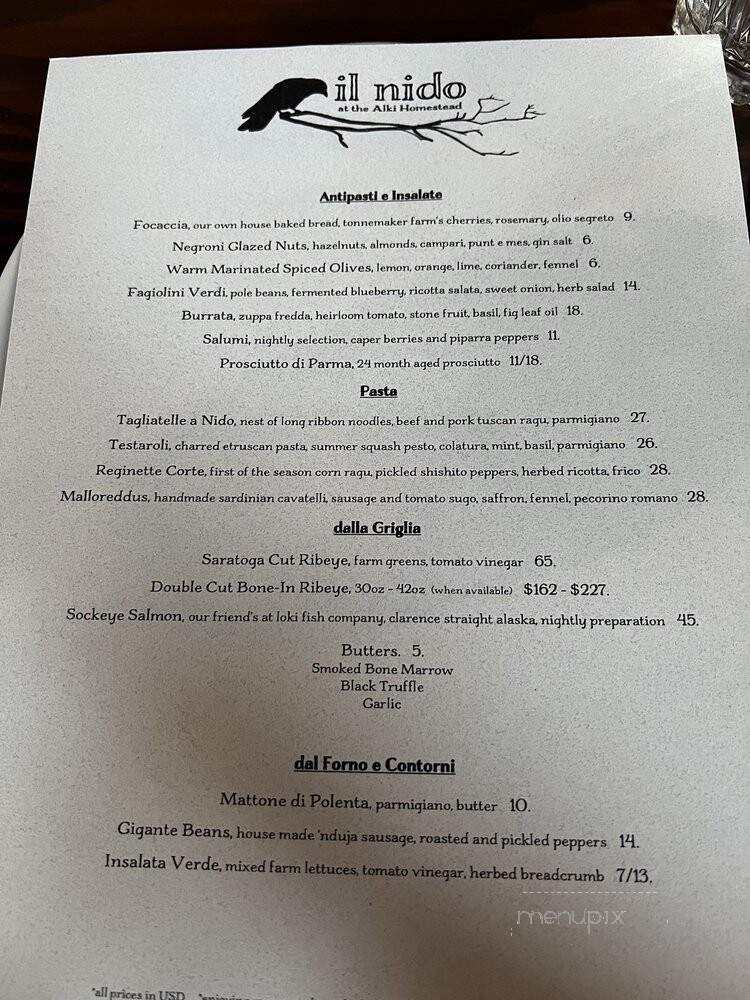 Homestead Restaurant - Seattle, WA menu_pic