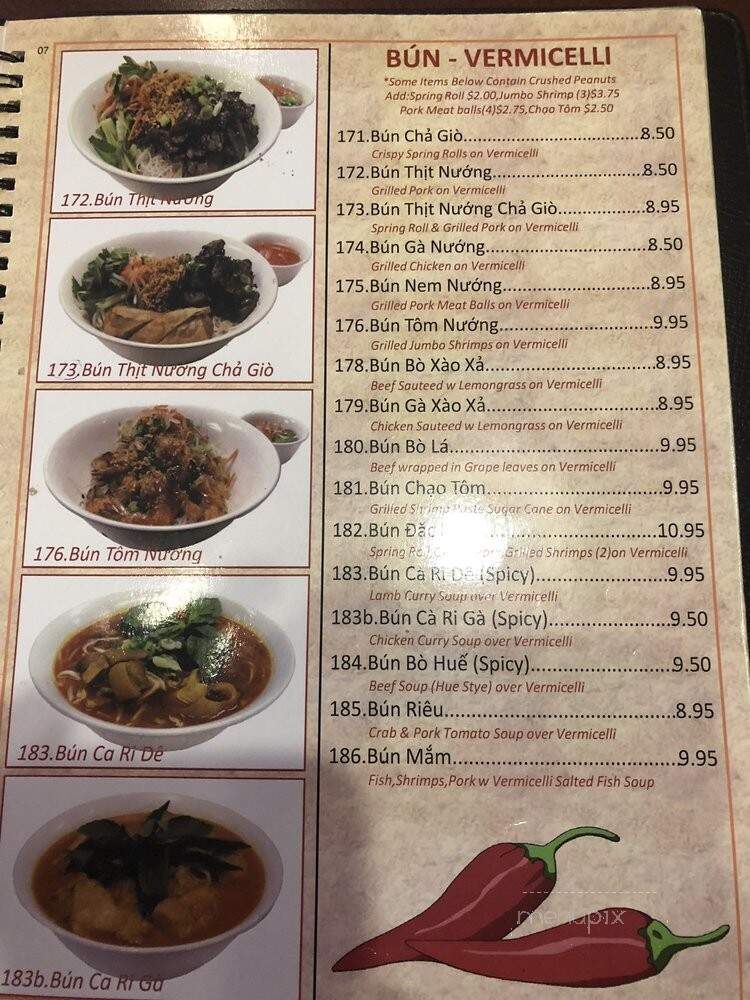Pho & Cafe Viet Huong - Philadelphia, PA menu_pic