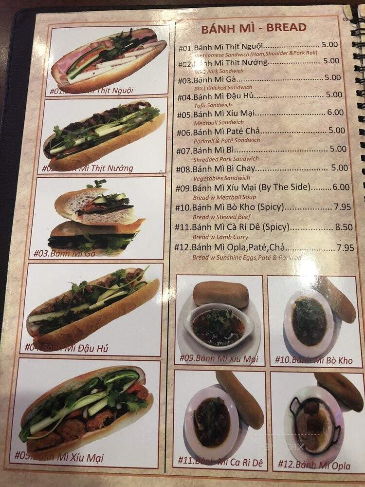Pho & Cafe Viet Huong - Philadelphia, PA menu_pic