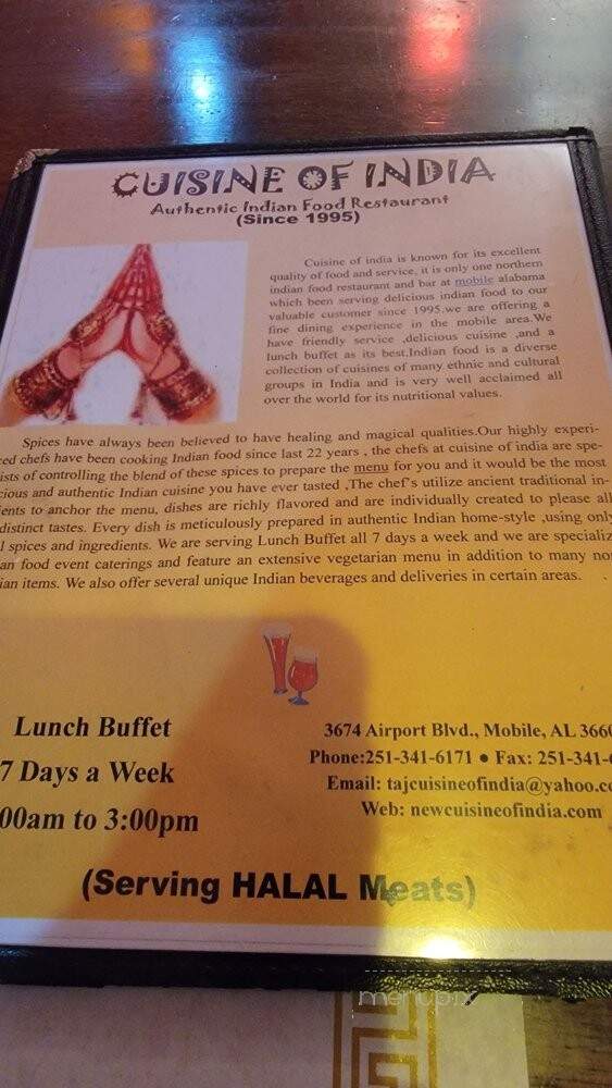 Cuisine of India - Mobile, AL menu_pic