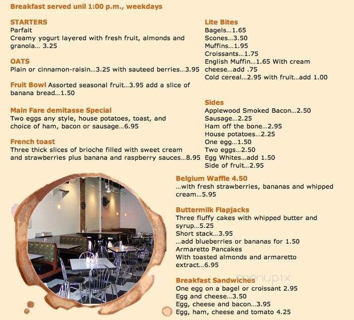Demitasse Cafe - Chicago, IL menu_pic