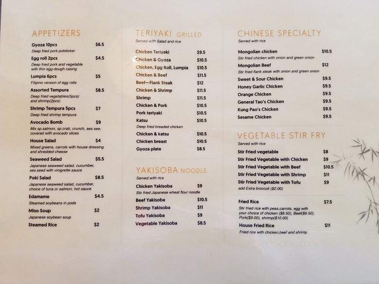 Teriyaki Express - Oak Harbor, WA menu_pic