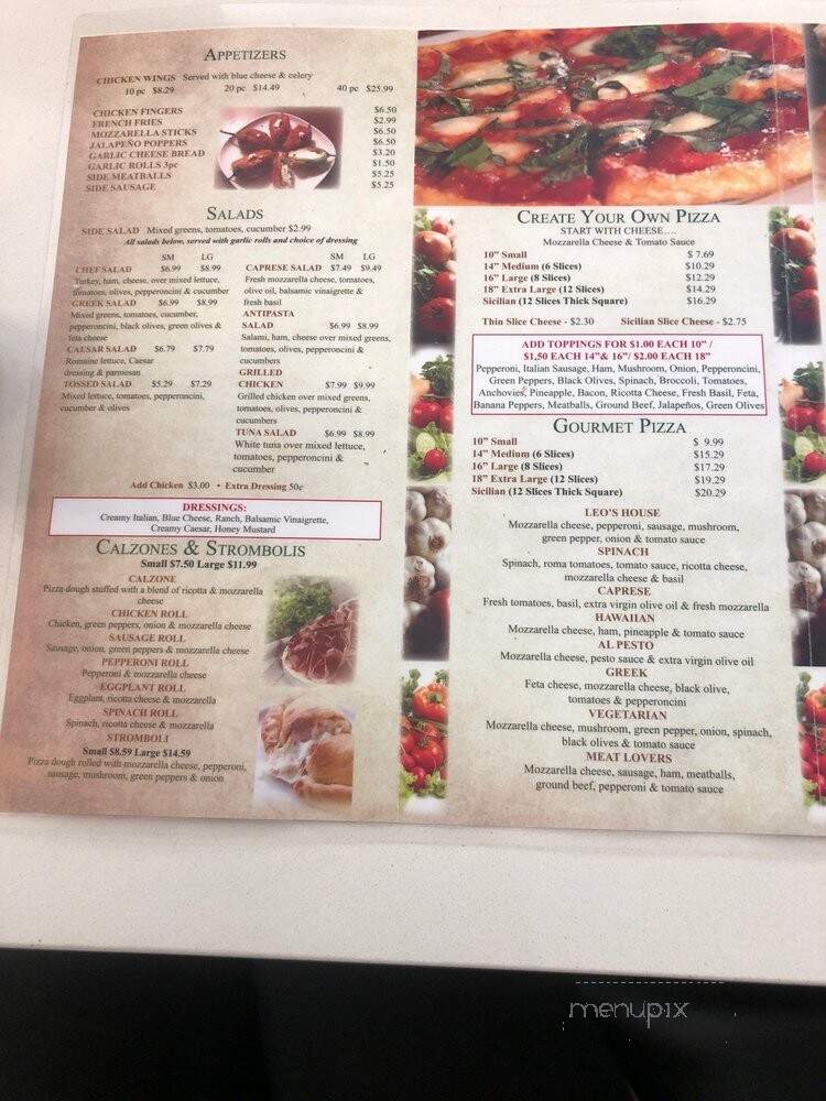 Leo's Pizza - West Palm Beach, FL menu_pic
