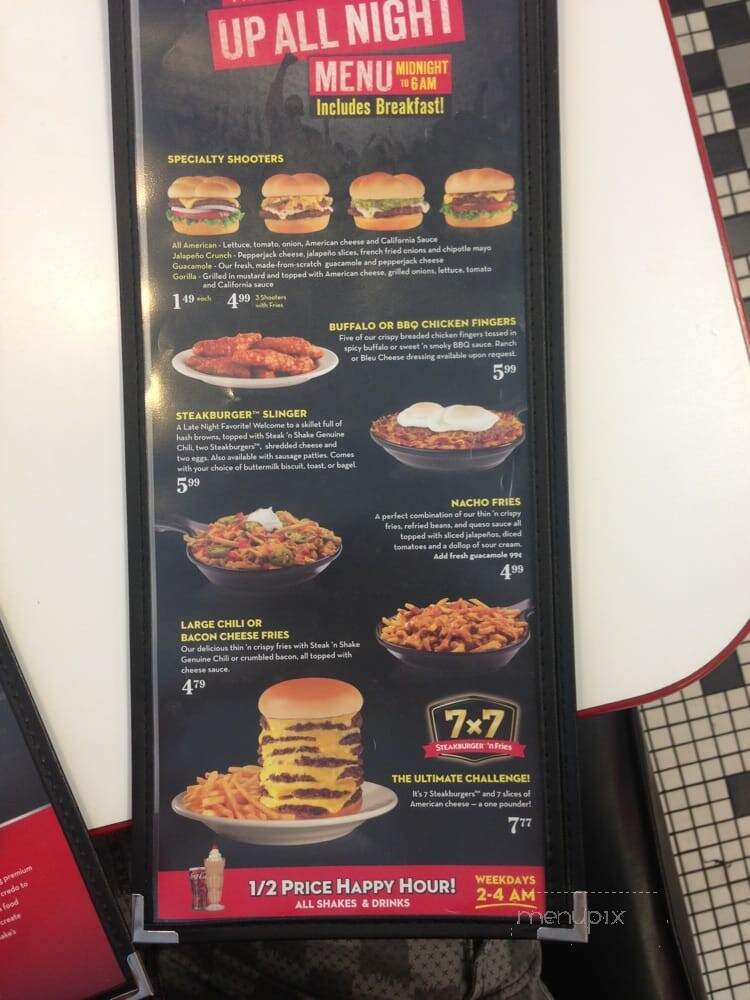 Steak 'n Shake - Franklin, TN menu_pic