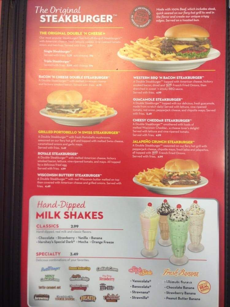Steak 'n Shake - Franklin, TN menu_pic