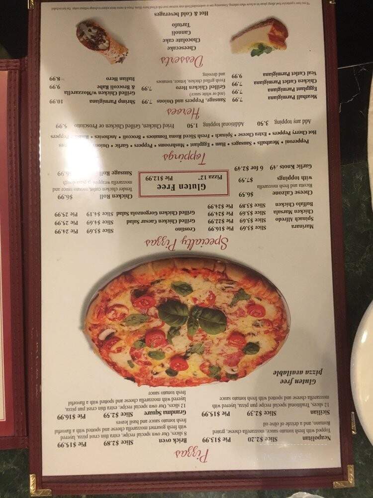 Mama Sbarro's Pizzeria (sbarro's) - Hauppauge, NY menu_pic