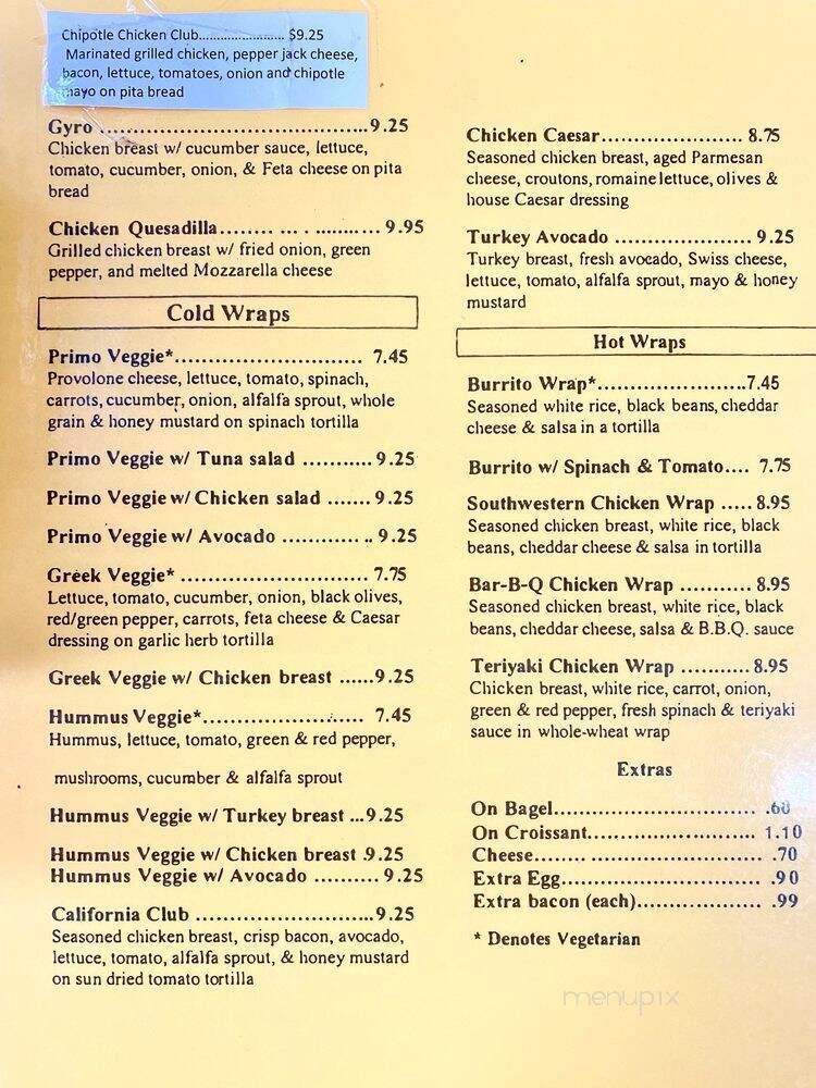 King Street Cafe - Alexandria, VA menu_pic