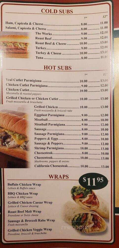 Brother's Pizza - East Brunswick, NJ menu_pic