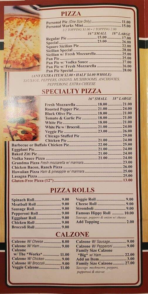 Brother's Pizza - East Brunswick, NJ menu_pic
