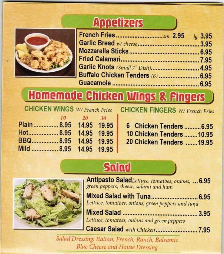Happys Pizza - Bound Brook, NJ menu_pic