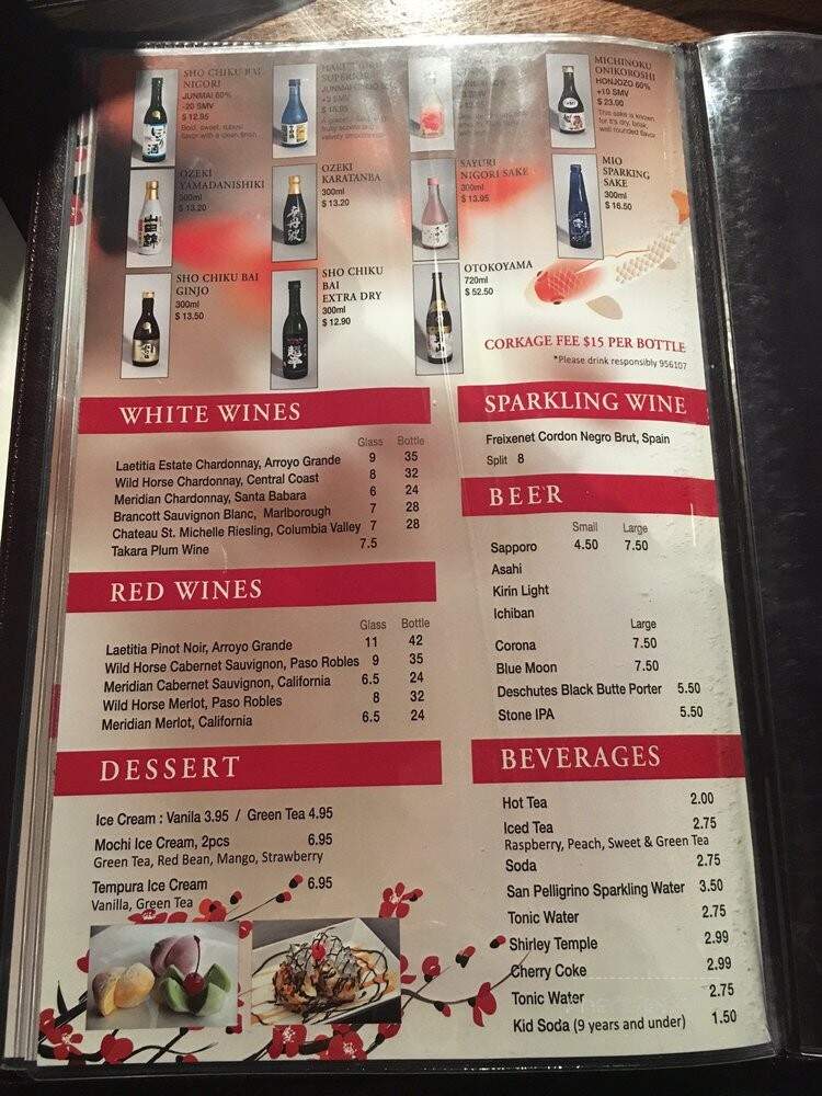 Ocean Grill - Pismo Beach, CA menu_pic