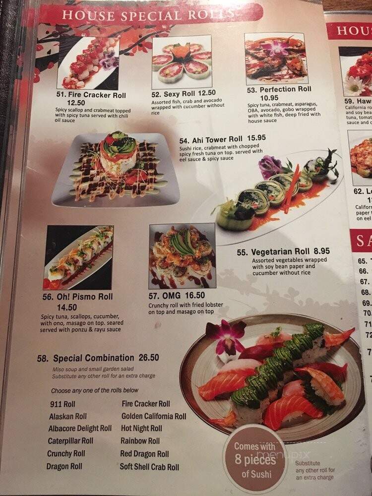 Ocean Grill - Pismo Beach, CA menu_pic