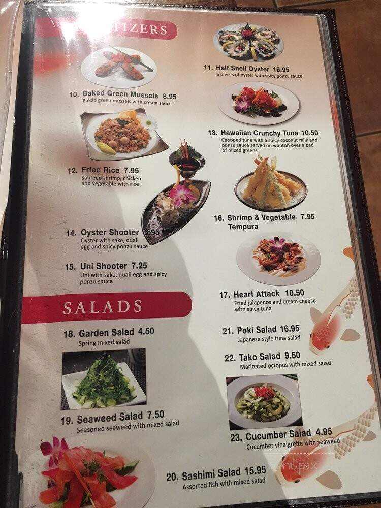 Ocean Grill - Pismo Beach, CA menu_pic