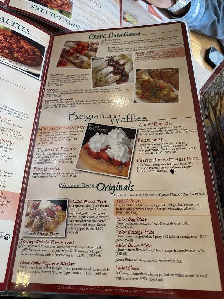Walker Bros. Original Pancake House - Glenview, IL menu_pic
