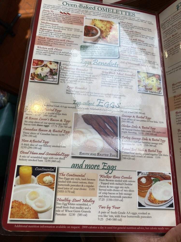 Walker Bros. Original Pancake House - Glenview, IL menu_pic